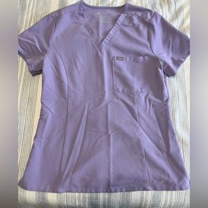 Figs one pocket scrub top, fitted, size Medium